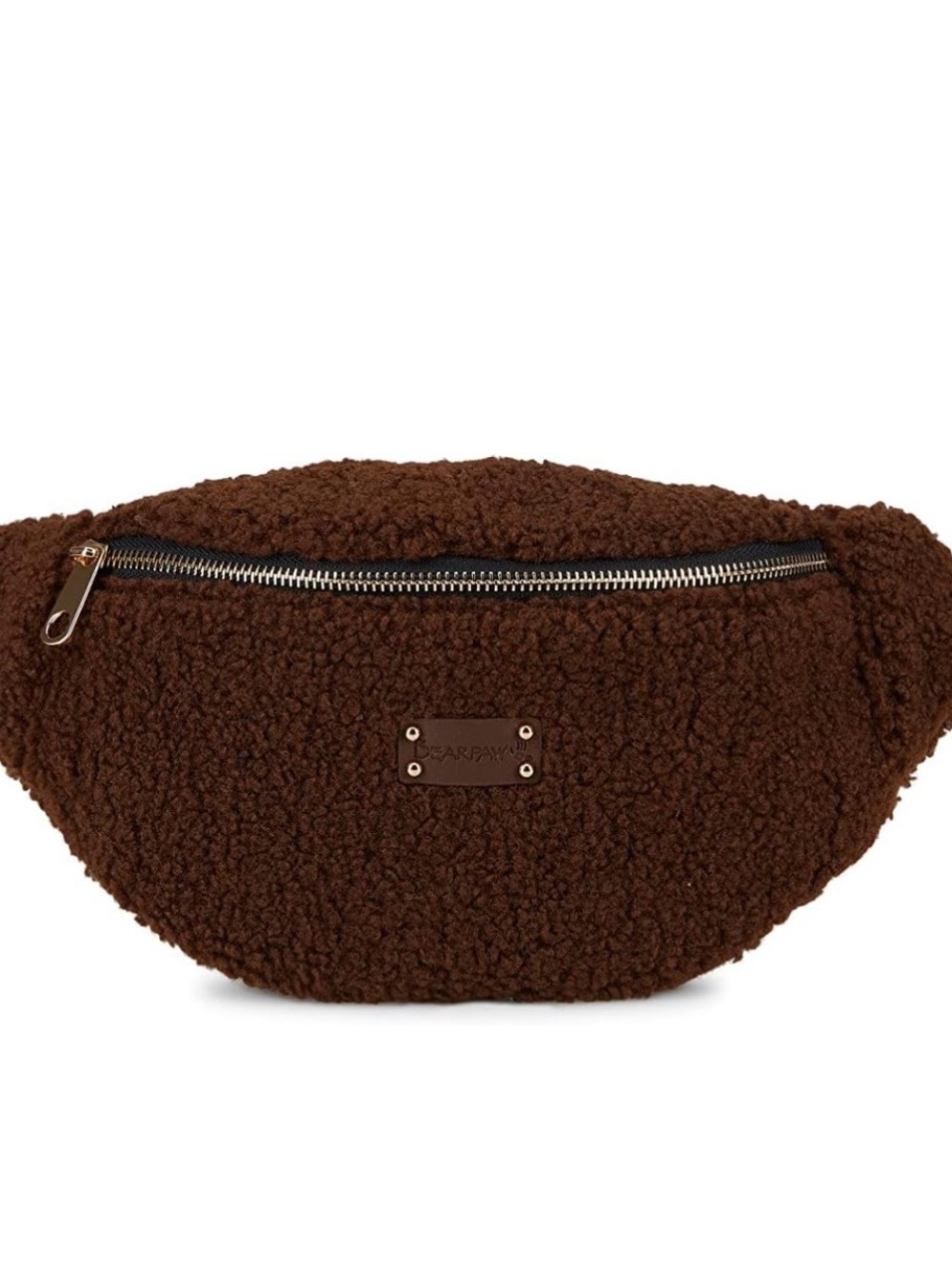 BearPaw Chocolate Brown Sherpa Belt Bag